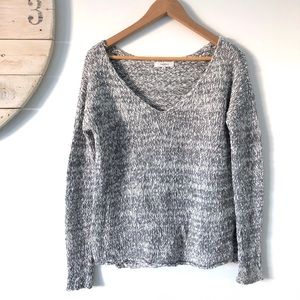 Aritzia | Talula V Neck Knit Cotton Sweater